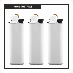 Koko 401 Taşlı Beyaz Çakmak