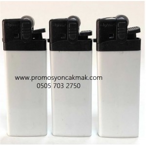 İ-Lighter Beyaz Taşlı Promosyon Çakmak