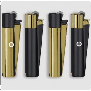 Clipper Taşlı Çakmak - Black Gold